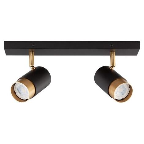 [GEBRAUCHT] B-Ware Nova Luce Deckenleuchte Deckenlampe POGNO Spot Strahler GU10 LED Schwarz dimmbar (1/2)