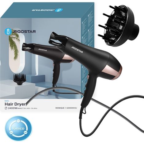 Aigostar Monique Asciguacapelli Ionico Professionale 2400 Watt 2 Velocita