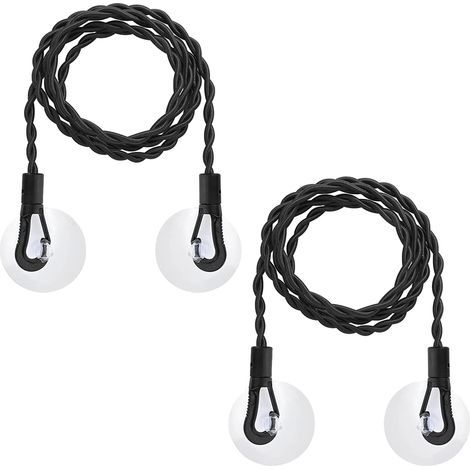 Lot de 2 cordes à linge rétractables de voyage avec ventouse, accessoire de voyage portable, idéal pour les voyages et le camping. (1/5)