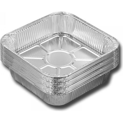Barbecue Tray - Aluminium - 2200 ml - Heat Resistant - For Grilling Baking And Serving - 30 Pieces (1/5)