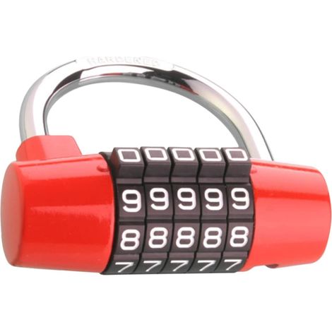 à combinaison à 5 chiffres cadenas de sécurité pour bagages
