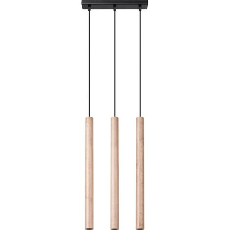 Pastelo 3L Holz-Pendelleuchte (1/5)