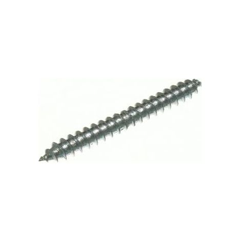 Lot de 100 vis à cheville double extrémité bois bZP 2 x 3/16" acier BZP