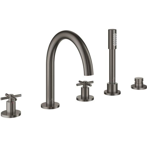 Grohe Atrio Mélangeur Bain/Douche 5 trous Anthracite, 29408AL0 (1/2)