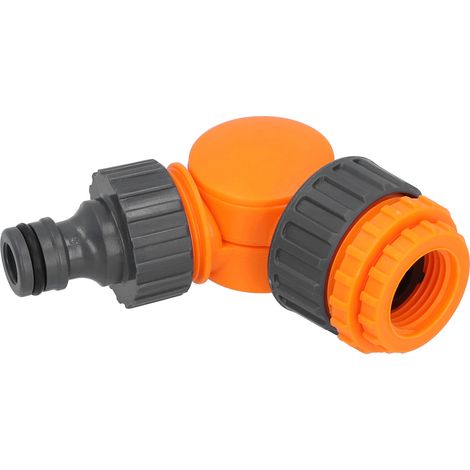 Schnellkupplung für Kunststoff-Wasserhahnschläuche, 180 Grad drehbarer Adapter für die Gartenbewässerung (1/5)