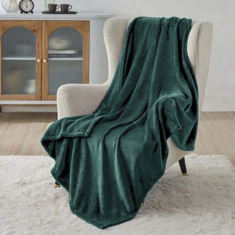 Tagesdecke – Schlichte Flanelldecke – Botanischer Garten – 130 x 150 cm (1/5)