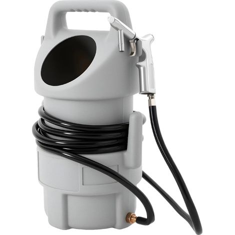 Equipo de chorro de arena, capacidad de 22,7 kg (50 lb), operación manual, color gris. (1/2)