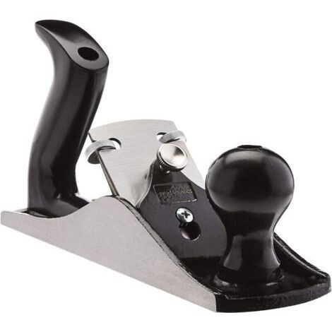 Rabot à main universel réglable noir avec manche en plastique pour le travail du bois de précision, outils de menuiserie (1/5)