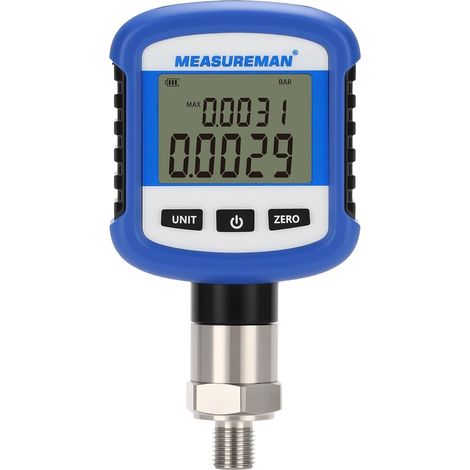 Bluetooth Digital Pressure Gauge -1 bar/-15 psi, 0.2% full scale accuracy, 1/4" BSP fitting (1/5)