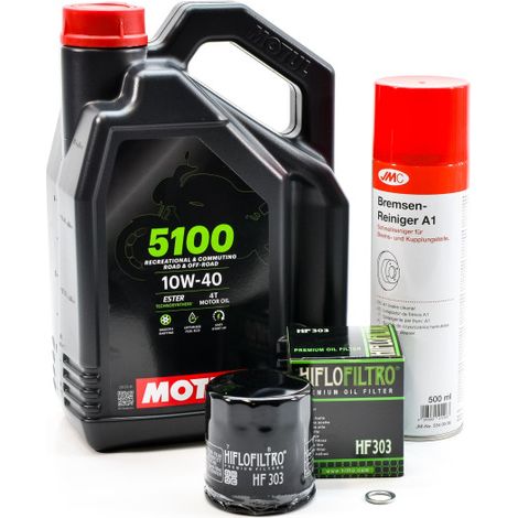 Kit Entretien Vidange Standard pour YAMAHA GTS 1000 de 1993 à 1999 - MOTUL 5100 10W40 4L