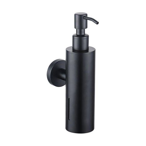 FugaFlow distributeur savon - mural - rond - noir mat (1/4)