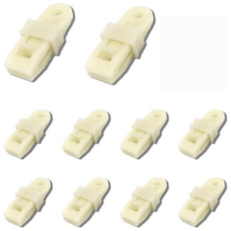 CSPARKV Jeu de10 pince pour bache,tendeur elastique,clips pourbache,attache bache,tendeur bache,pince bache,poignée de verrouillage robuste et réglable pour bâche et toile d'ombrage(10pc fluorescence) (1/4)