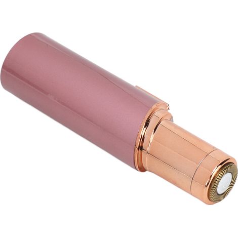 Lot tondeuse électrique femme mini épilatrice visage rechargeable USB pile intégrée rose doré, avec batterie incluse (1/5)
