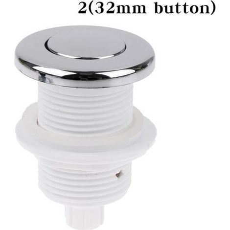 Online Store - Interrupteur pneumatique marche/arrêt à bouton-poussoir 28/32/34 mm pour baignoire 2 (bouton de 32 mm) (1/5)