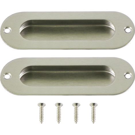 Set mit 2 Edelstahl-Einbau-Schiebetürgriffen (1/5)