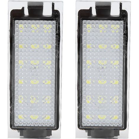 Zoternen – Éclairage de plaque d'immatriculation LED 18 perles – Étanche et résistant aux chocs – 2 pièces pour Twingo/Clio/Mégane (1/5)