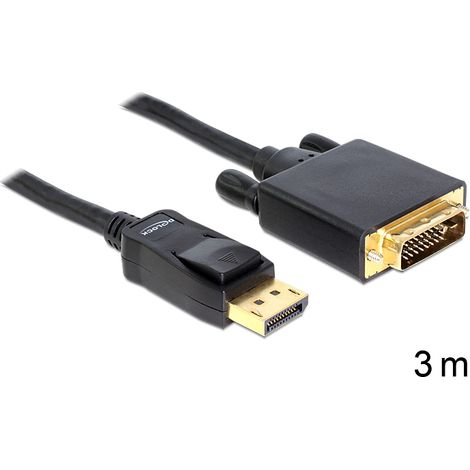 Cable Displayport a DVI 24+1 M/M 3m