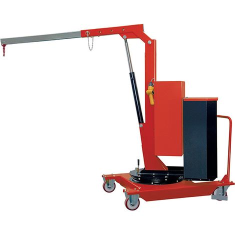 Gru da officina con sbraccio 860 mm - Sollevatore a cavalletto rotante a 360° - Sollevamento elettrico a 1 velocità - Carico max 500 kg - SCP05E