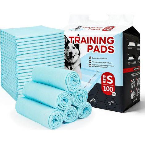 100 Pièces Alaise pour Chien, Tapis de Dressage jetables pour Chiens 33x45cm, Aleses Jetables pour Chien, Super Absorbants, Design à 5 Couches, Apprentissage la Propreté, Anti-Fuite et Résistante (1/5)
