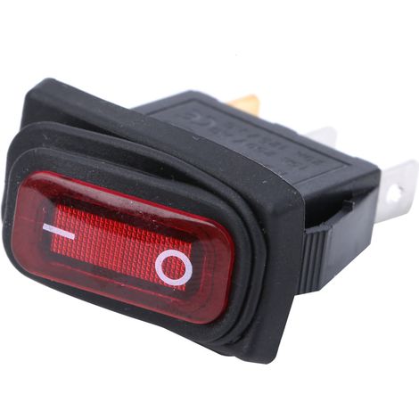 Lot de 3 interrupteurs étanches pour lampe, 3 broches, type navire, marche/arrêt, 250 V CA/125 V CA, pour LightRed (1/5)