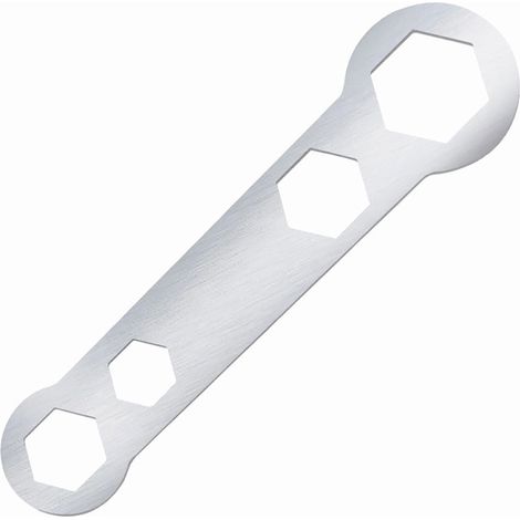 Lntyq Einstellbare Größe gehärteter Doppel-Rollgabelschlüssel mit 14 mm, 17 mm, 17 mm, 24 mm Länge für verschiedene Anwendungen (1/5)