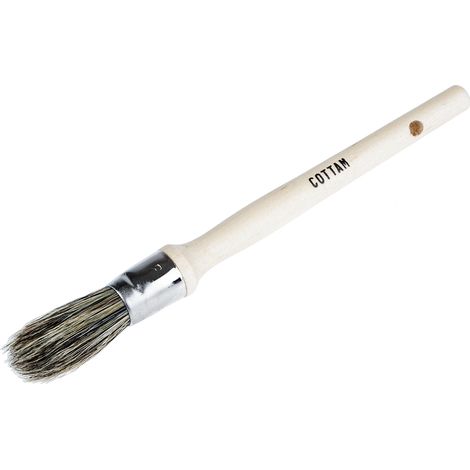 Pinceau RS PRO, taille: Fin, Forme Ronde, Dia. 12mm ( Prix pour Paquet de 10 ) (1/2)