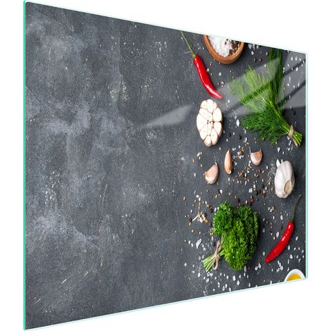 TAGLIERE IN VETRO 52x30 ARDESIA (1/5)