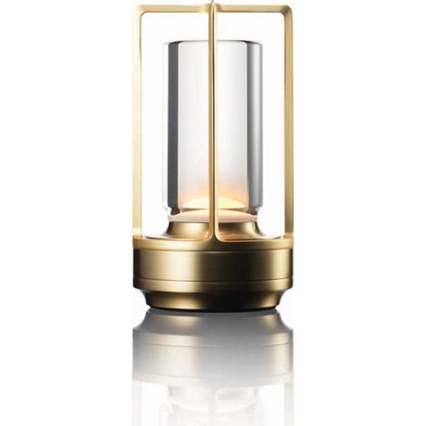Lampe de table sans fil Luxus Touch Deluxe - Juliette - Or - 18 cm - Lampe de chevet - Lampe décorative - Rechargeable - Intensité variable (1/5)