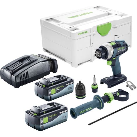 Festool TDC 18/4 I-Basic Perceuse-visseuse sans fil 18 V 75 Nm Brushless + 2x batterie 8,0 Ah + chargeur rapide + Systainer (1/5)