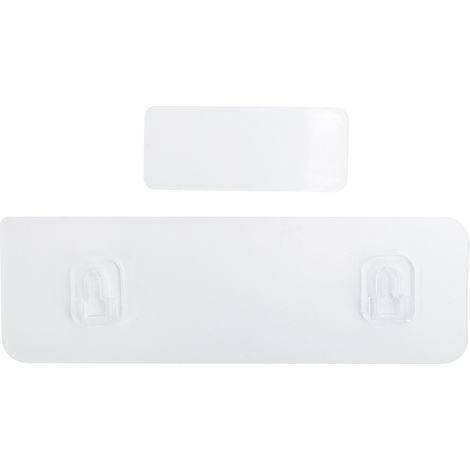 Étagère d'angle de douche sans perçage, fixation murale, porte-serviettes avec crochet (blanc et noir) (1/5)
