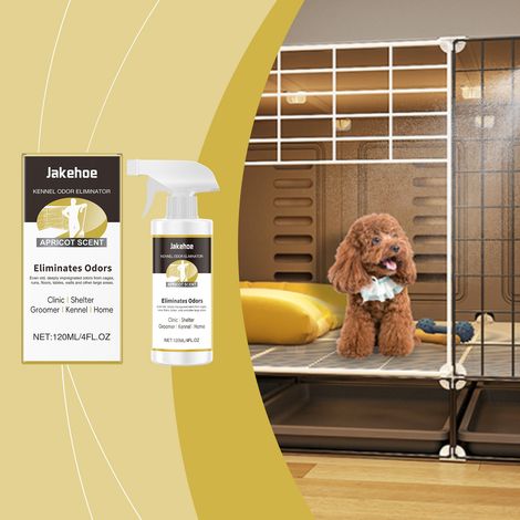 Odor remover for kennels, household pet cages, dog kennels, and cat beds odor remover, air freshener -- 120ml (1/5)