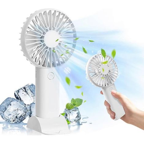 Mini ventilateur portable, ventilateur de poche, ventilateur personnel, ventilateur USB rechargeable avec 3 vitesses réglables, ventilateur de poche portable-AquaForge (1/5)