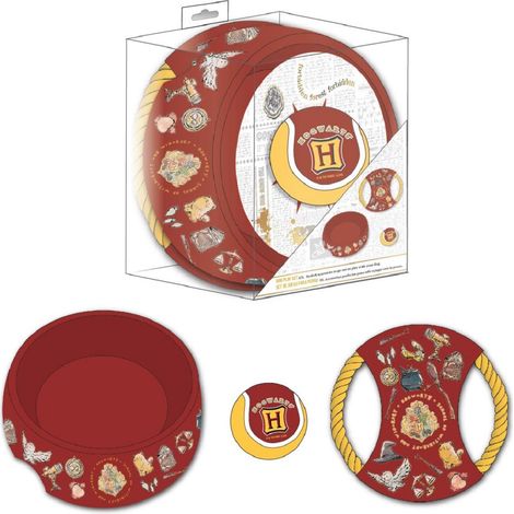 Harry Potter Hunde-Willkommensset – 3-teilig mit Napf, Spielzeug und Ball