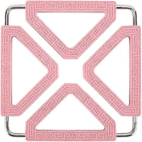 Set de table pliable, antidérapant, résistant à la chaleur et à la poussière (rose) (1/5)