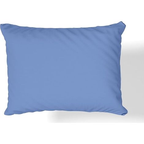 Taie d'oreiller en satin de coton 70×80 bleu marine