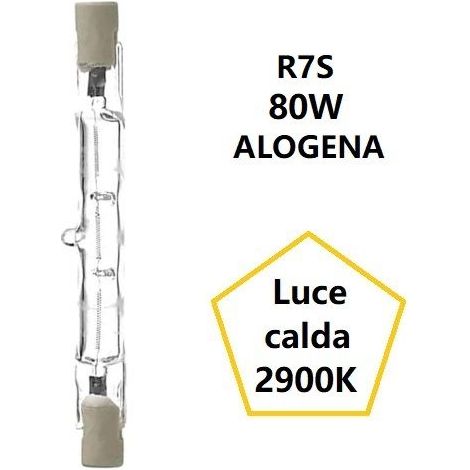 Lampada Alogena Lineare Mm 79 W 80 Airam (1/2)