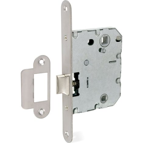Picaporte Unificado 50 de70 Con Bloq Acero Inox (1/4)