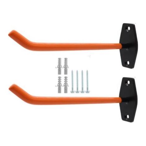 Set mit 2 Reifenhaltern in Tintenfarbe für Wandregale, 26 cm große Garagenhaken zur Organisation von Garagen, Reifen, Leitern und mehr (1/5)