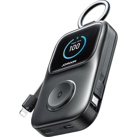 Batterie externe Joyroom JR-W19 5000 mAh avec charge sans fil 5 W pour montres - Noir (1/5)