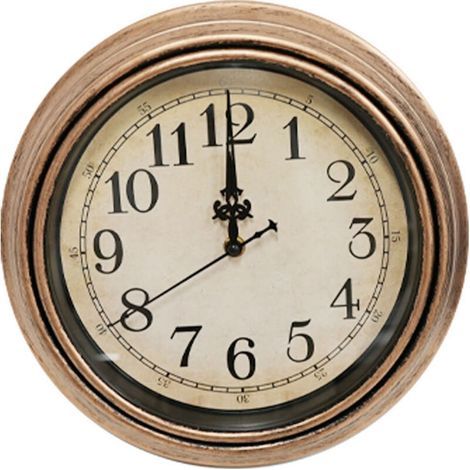 Orologio da parete in stile retrò europeo, 30 cm (12 pollici), movimento al quarzo silenzioso, ideale per il soggiorno, la camera da letto e tutta la casa. Montaggio decorativo a parete senza foratura