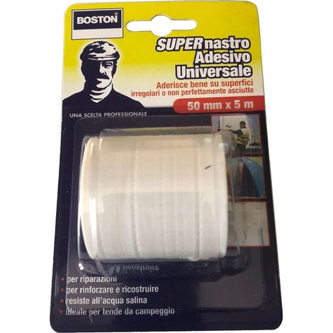 Nastro telato universale - Misure: mm. 50 x 5 mt - Colore: Bianco
