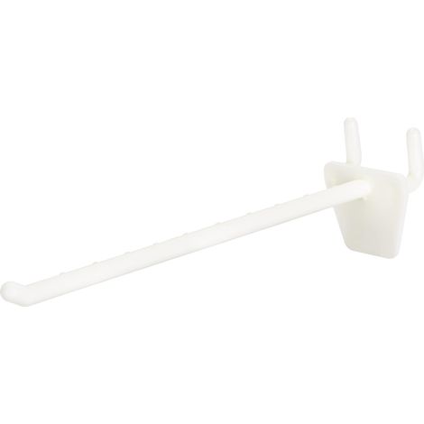 Lot de 20 crochets en plastique pour panneau perforé, 15 cm (6 pouces), trous mm (1/4 pouce), idéal (1/5)