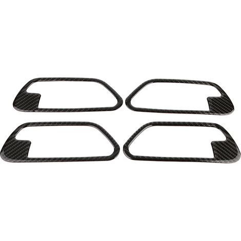 4 pièces stickers carbone habillage poignée de porte intérieure pour BMW Série 3 et 4 2013-2019 (1/5)