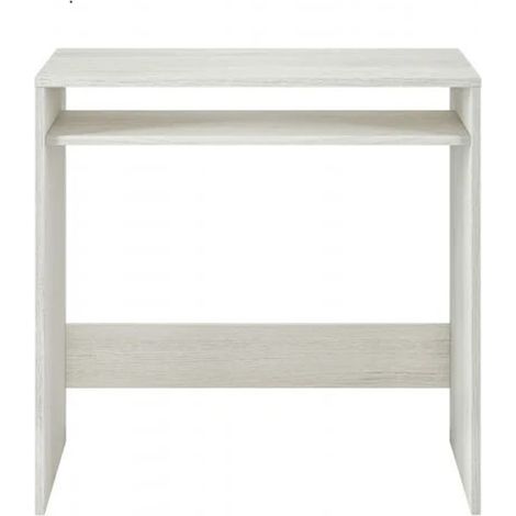 Bureau GASTON à tablette fixe L79cm x P43cm - Blanc - Blanc
