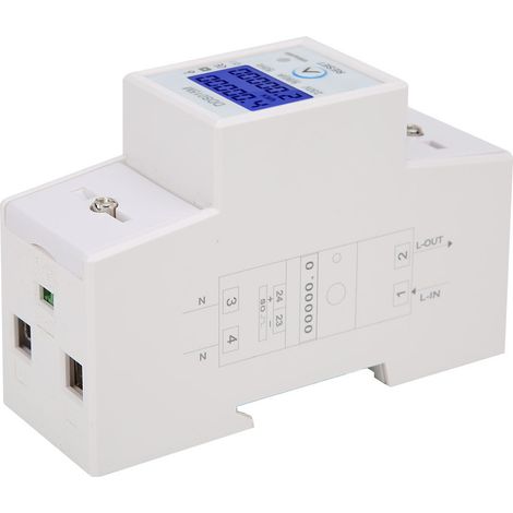 Compteur d'énergie électrique monophasé DDS015M à affichage numérique, réinitialisable, 230 V (1/5)