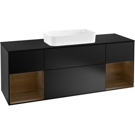 V&B Waschtischunterschrank Wandbeleuchtung Finion 160cm, Pl bla m, Reg wal ven, bla m Lac (1/2)