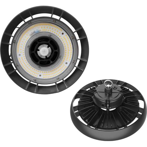 Campana LED Industriale UFO 150W 22500 Lumen 4000K IP65 AlcaPower UFO150H per Capannoni e Magazzini