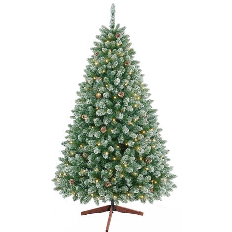 Comet - Tannenbaum mit Beleuchtung LED und Tannenzapfen �100 x 180H, 800 Spitzen e 50 Zapfen