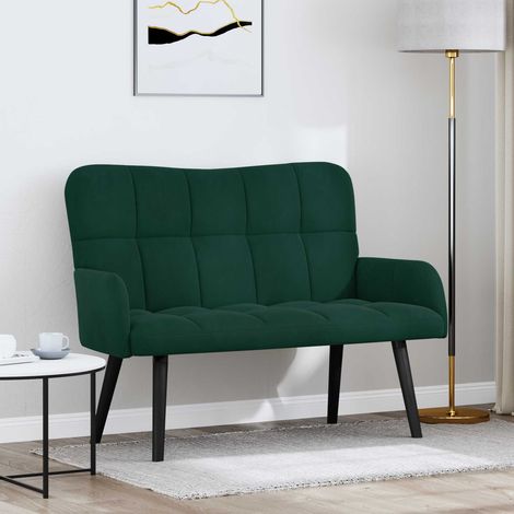 Sofá de 2 Plazas Verde oscuro 115 x 61 x 87 cm