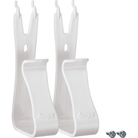 Support pour appareils multimédias, plastique, blanc /lot de 2/ VZ02MM